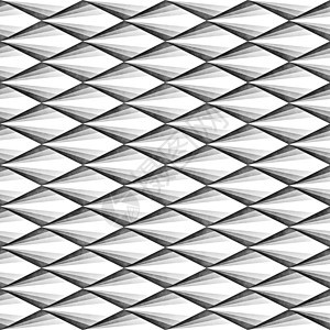 无缝渐变菱形网格图案 抽象几何背景设计织物白色插图风格马赛克纺织品灰色创造力装饰正方形背景图片
