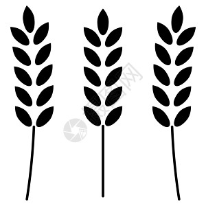 小麦黑色图标图片