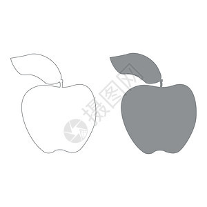 苹果灰色图标背景图片