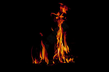 橙橙火焰黄色木头红色温度烧伤营火活力燃烧骨灰危险图片