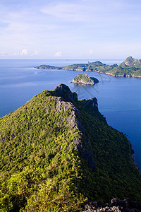 普拉丘普湾天空情调海景绿色旅游风景岛屿热带异国海滩图片