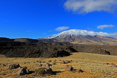 阿根廷 雪化火山特罗门蓝色远足首脑旅游环境雪山太阳旅行岩石冒险图片