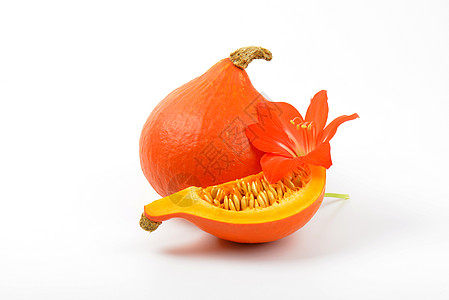 桔橙南南瓜和木豆花蔬菜木槿食物橙子种子感恩圆形葫芦背景图片