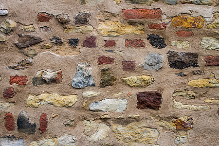 中世纪石石墙背景模式图片