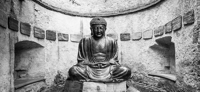 冥想日本佛像祷告佛陀精神大佛宗教青铜旅行信仰古董金属图片