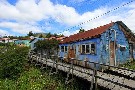 惠灵顿群岛伊登港 智利南部Fiords途径建筑港口海岸线海洋旅游房屋峡湾码头旅行图片