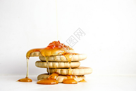 Cookie饼干堆加蜂蜜滴水图片