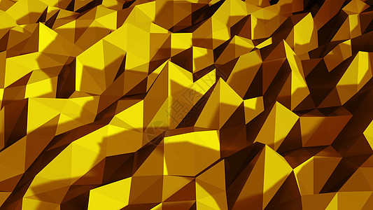 白色的多边形几何表面 计算机生成无缝循环抽象运动背景  4k 超高清 3840x216灰色三角形网络宽慰空白黄色几何学阴影动画片图片