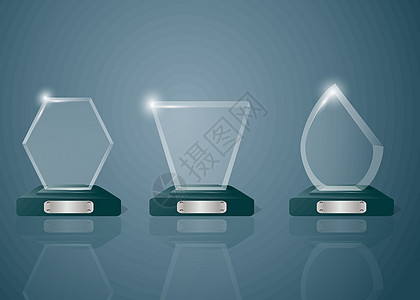 体育竞赛奖杯奖品收藏比赛庆典成功金子水晶星星展示商业控制板透明度标签图片