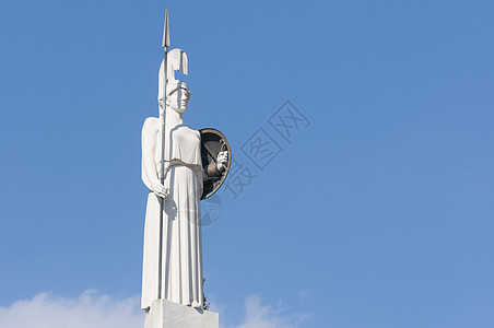 古典雅典娜雕像建筑学国家考古学神话旅行学习纪念碑天空智慧旅游图片