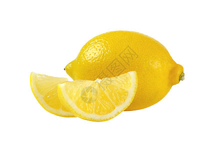 新鲜多汁柠檬食物水果黄色图片