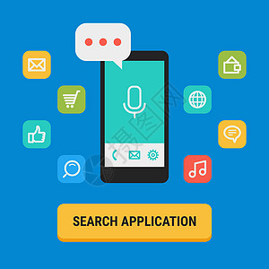 App 图标搜索概念图示图片