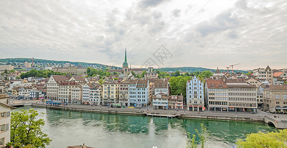 瑞士苏黎世市中心Limmatquai图片