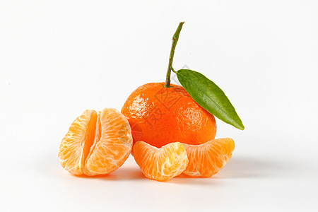 带分离区段的橘红色水果柑桔橘子热带食物异国情调图片
