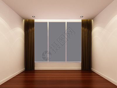 空的绝尘室 3窗户地面入口公寓设计硬木天花板财产木头奢华图片