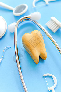 牙科矫正医学牙医设备镜子工具卫生磨牙漱口水健康图片