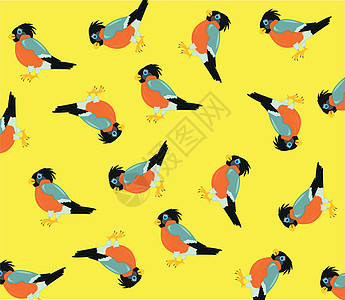鸟类模式自然插图绘画动物群羽毛黄色绝缘背景翅膀背景图片