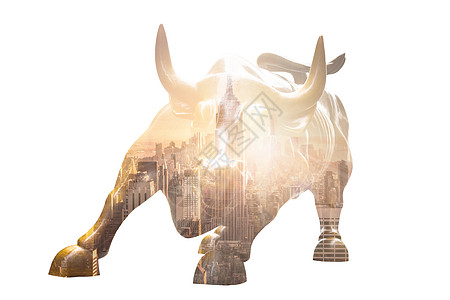 纽约州下曼哈顿的充电公牛商业旅行金融雕塑地标库存民众青铜动物正方形图片