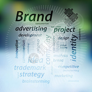 品牌理念 带有 puzzl 的铭文营销公司广告白色商标人士商业产品插图拼图图片