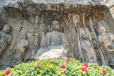 中国 洛阳长门世界装饰品艺术旅游文化菩萨寺庙洞穴石窟雕像图片