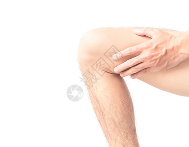 近身男人用止痛症状 保健和我握着膝盖白色身体伤害运动药品男人风湿治疗按摩肌肉图片