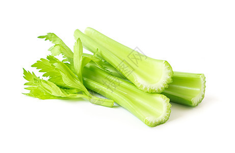 白色背景的新鲜菜菜 健康食品概念以及食物绿色主食节食烹饪叶子饮食蔬菜背景图片