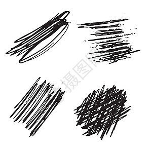 背景黑白抽象纹理矢量 带有深色点 线条和绘图破坏网络创造力插图艺术墙纸绘画海报图片