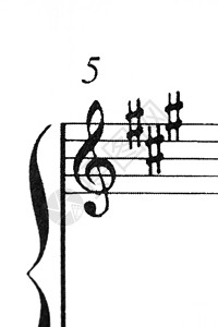 音乐记分表 重点为G  Clef艺术分数交响乐溶胶钥匙乐器笔记床单乐队作品图片