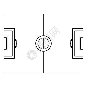 足球场图标地面草地竞赛游戏操场黑色运动沥青体育场团队图片
