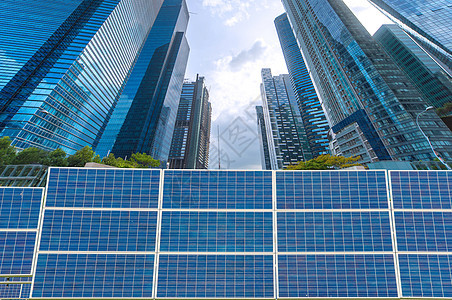 利用蓝色天空的可再生太阳能发电电站精力细胞环境太阳力量创新场地工业电子气候图片