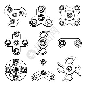 压力缓解玩具剪影的平面 ico图片