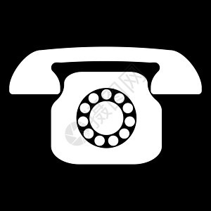 Retro电话图标广告白色拨号夹子艺术古董谈话者手机图纸乡愁图片