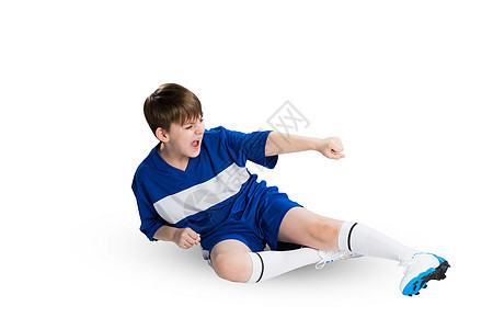青年足球运动员童年竞赛训练男生活动孩子青春期蓝色男性团队图片