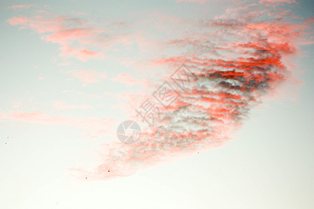日落天空 空气的光云 红云图片