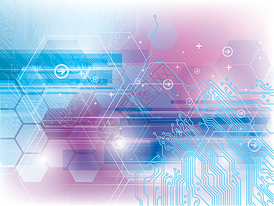 一 技术背景摘要艺术六边形高科技蓝色运动电脑科学墙纸插图横幅图片