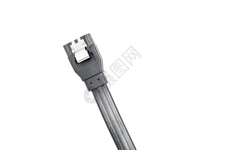 白色的黑序列ATA电缆连续剧黑色金属连接器电子电脑外设电子产品数据绳索图片