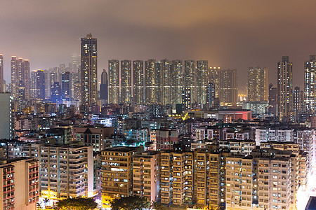香港的公寓楼大楼市中心日落摩天大楼日出场景人群街道生长住宅城市图片