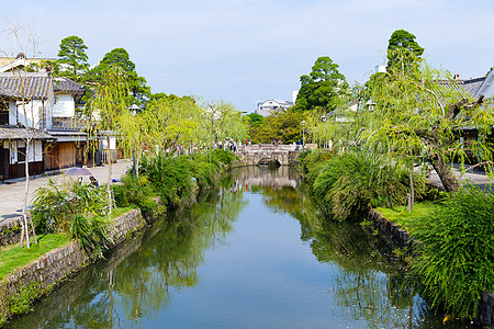 库拉希基河居住观光建筑学街道访问旅游行人店铺游客旅行图片