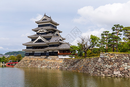 传统的日本松本城堡松本堡历史吸引力遗产城市旅游旅行皇帝地标石头寺庙图片