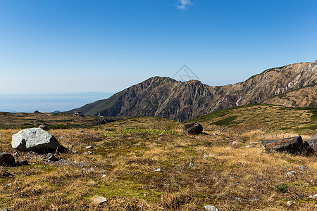 塔特山高地高原路线蓝色森林远足爬坡农村室堂晴天顶峰图片