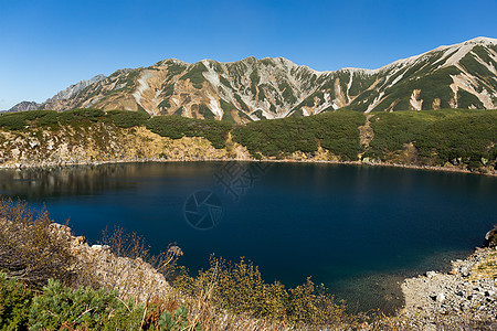 立山阿尔卑斯山脉路线的御栗池图片