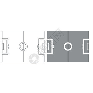 足球场灰色颜色设置图标图片