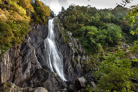阿比尔瀑布格式旅游下降风景沼泽地国家树木巨石丘陵石头图片