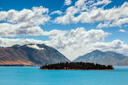 泰卡波湖环境公园岩石旅游蓝色生态山脉天空风景晴天图片