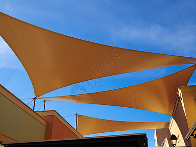 现代设计用布布织制造的焦拉arbor遮阳棚建造城市阴影美化花园木工甲板中心金属图片