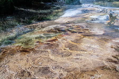哺乳虫炎热泉游客喷泉橙子地球气氛矿物岩石公园矿物质戏剧性图片
