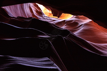 上方蚂蚁峡谷阴影岩石羚羊海浪黄色地质学红色条纹格式砂岩图片