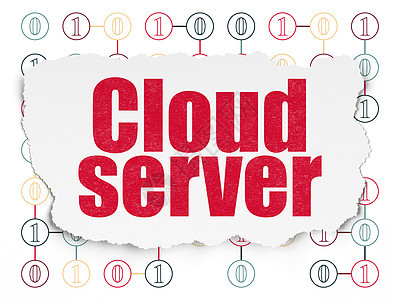 云层技术概念 在撕纸背景上的云服务器绘画软件解决方案服务器白色代码计算红色方案全球图片