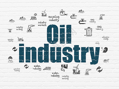 背景墙上的行业概念石油工业蓝色草图汽车植物车站建造制造业工程涂鸦活力背景