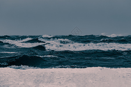 海上风暴调子蓝色飓风波浪运动海啸力量毁灭性海洋休息图片